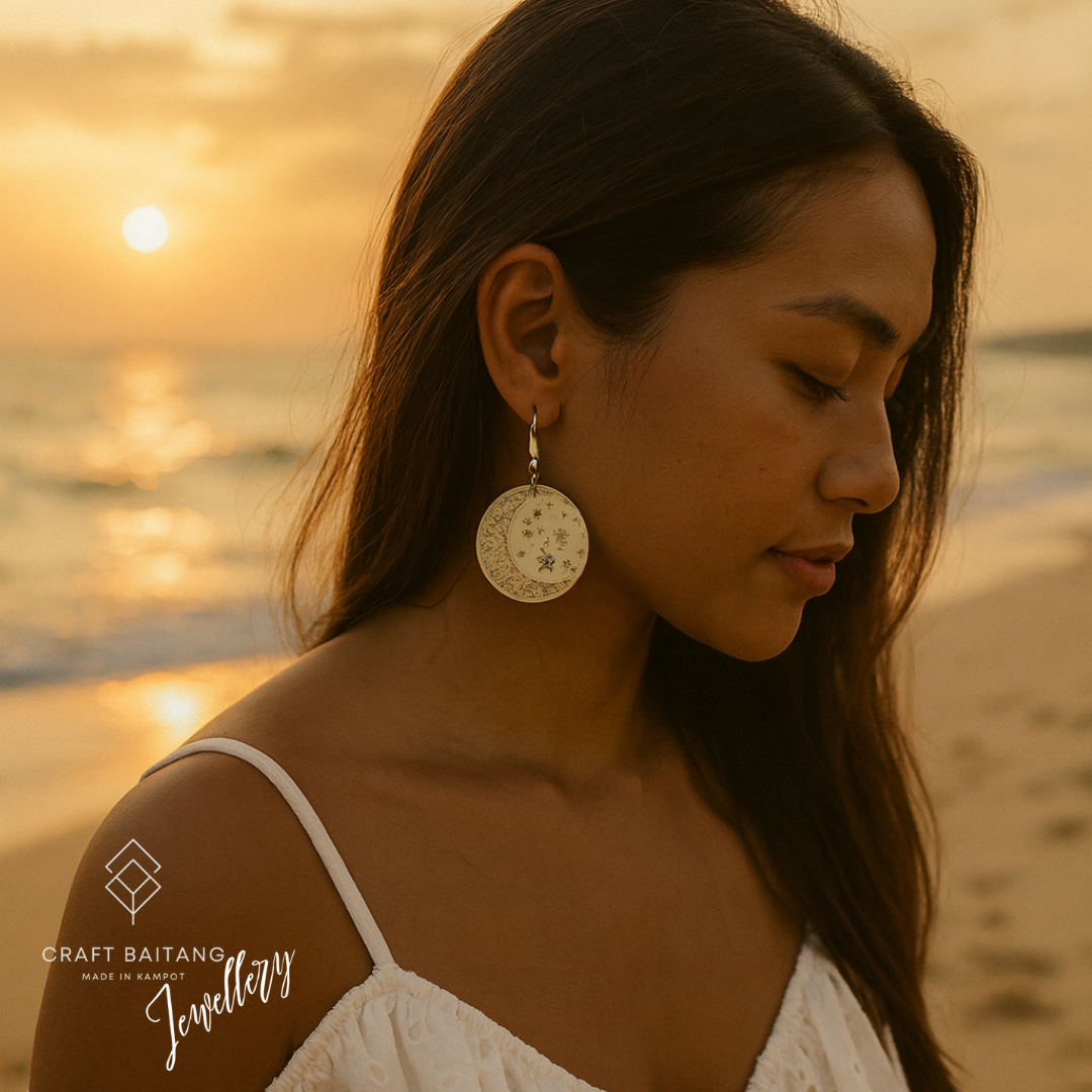 Circle Stars Earrings