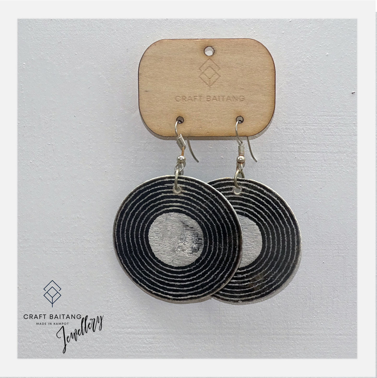 Circle Vinyl Earrings