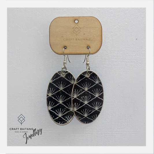Oval pattern Earrings