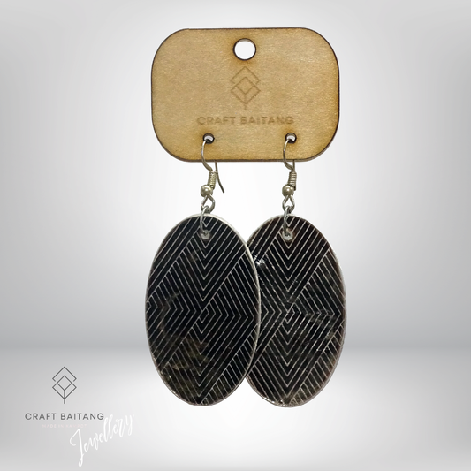 Oval pattern Earrings